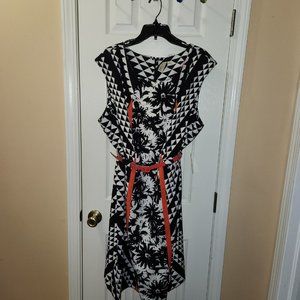 Black and White with Corral Dress New with Tags - Size 22W